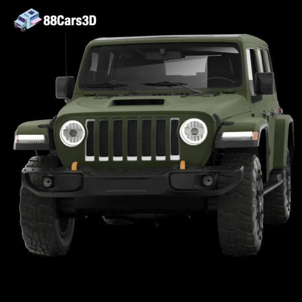 JEEP_WRANGLER-007 Jeep Wrangler 3D Model Iconic Off Road SUV for Rendering