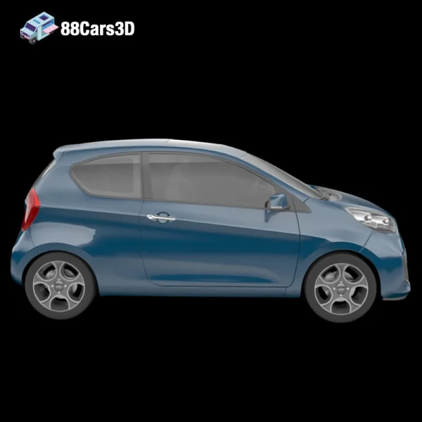 KiaPicanto-003 Kia Picanto 3D Model Compact City Hatchback for Game Development