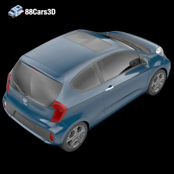 KiaPicanto-005 Kia Picanto 3D Model Compact City Hatchback for Game Development