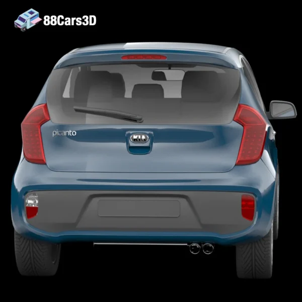 KiaPicanto-006 Kia Picanto 3D Model Compact City Hatchback for Game Development