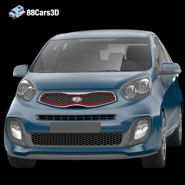 KiaPicanto-007 Kia Picanto 3D Model Compact City Hatchback for Game Development