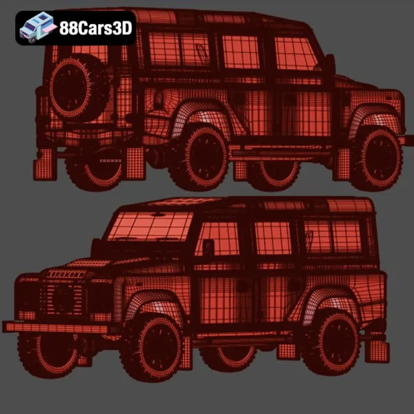 Land Rover Defender 3D Model Iconic Off-Road SUV Asset