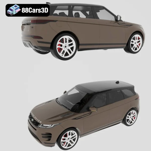 Range Rover Evoque R Dynamic 2019 3D Model Luxury Compact SUV