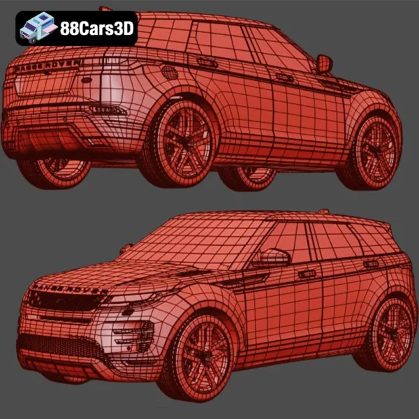 Range Rover Evoque R Dynamic 2019 3D Model Luxury Compact SUV