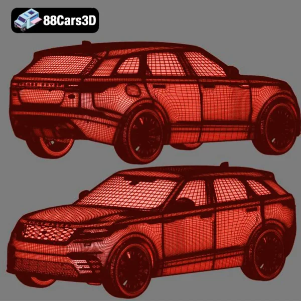 Land Rover Velar First Edition 3D Model with HQ Interior 3D Printable STL