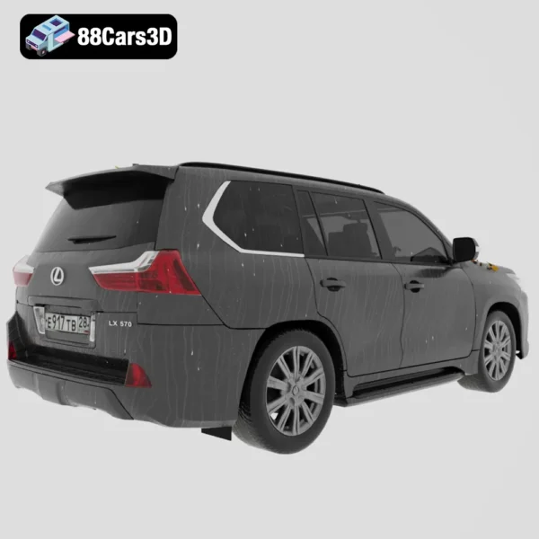 Lexus LX-002 Lexus LX 3D Model Luxury Full Size SUV for Rendering