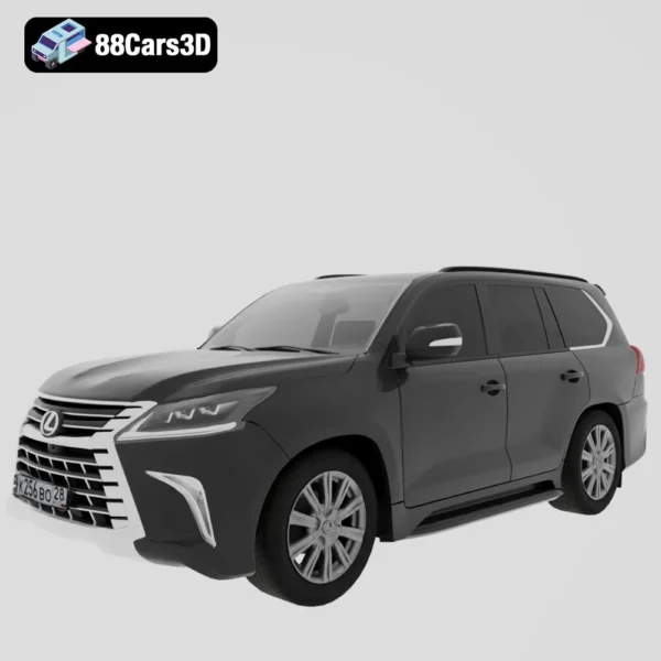 Lexus LX-007 Lexus LX 3D Model Luxury Full Size SUV for Rendering