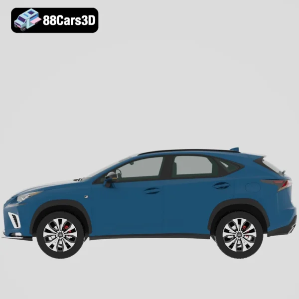 Lexus_NX_(Mk1f)_F-sport_HQinterior_2017-002 Lexus NX F Sport HQ Interior 2017 3D Model High Detail Luxury SUV