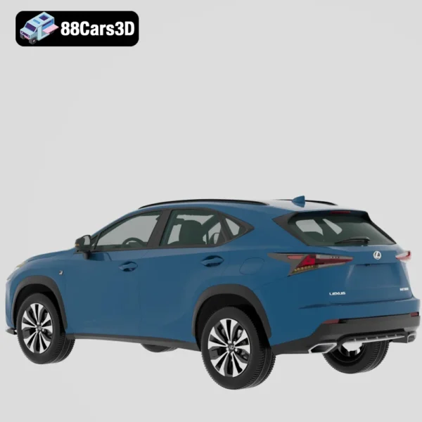 Lexus_NX_(Mk1f)_F-sport_HQinterior_2017-003 Lexus NX F Sport HQ Interior 2017 3D Model High Detail Luxury SUV