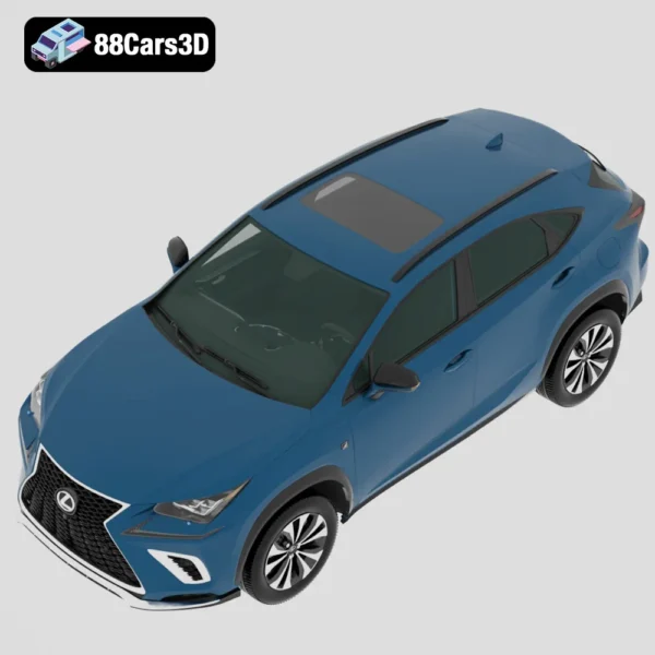 Lexus_NX_(Mk1f)_F-sport_HQinterior_2017-004 Lexus NX F Sport HQ Interior 2017 3D Model High Detail Luxury SUV