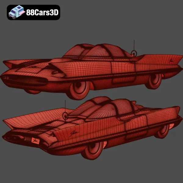 Lincoln Futura 1955 3D Model