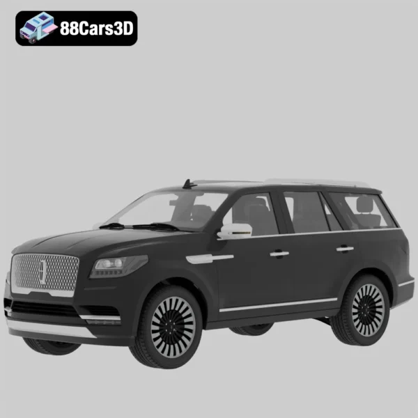 Lincoln Navigator 2018 3D Model Luxury SUV for Simulation & Rendering
