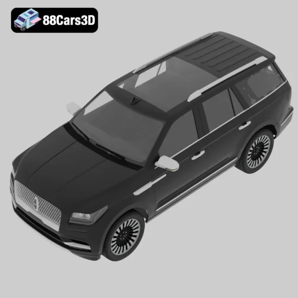 Lincoln_Navigator_2018-004 Lincoln Navigator 2018 3D Model Luxury SUV for Simulation & Rendering