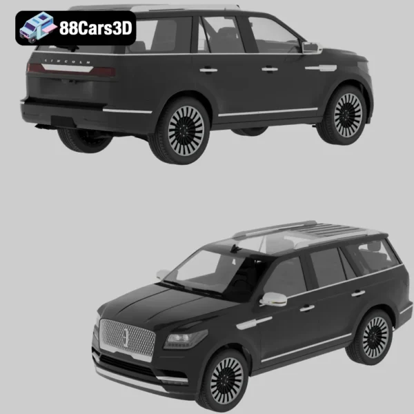 Lincoln_Navigator_2018-006 Lincoln Navigator 2018 3D Model Luxury SUV for Simulation & Rendering