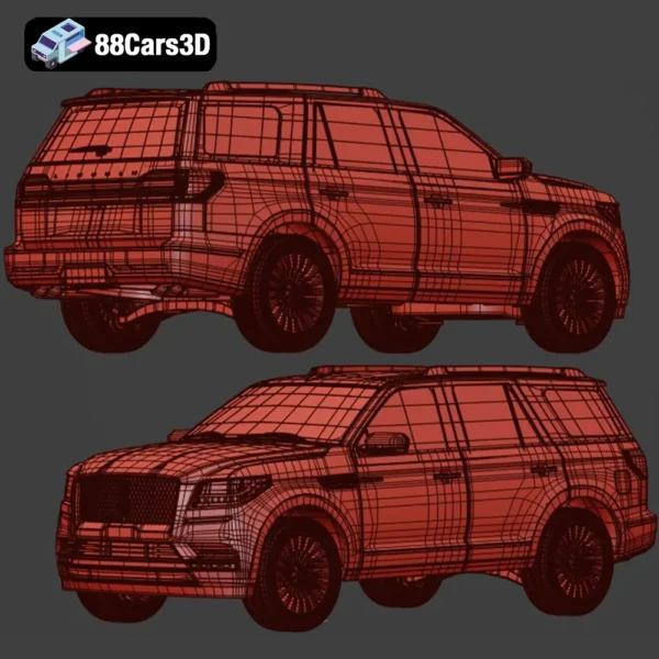 Lincoln_Navigator_2018-007 Lincoln Navigator 2018 3D Model Luxury SUV for Simulation & Rendering
