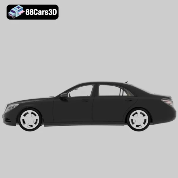 Mercedes-Benz S Class LWB 2017 3D Model Luxury Long-Wheelbase Sedan
