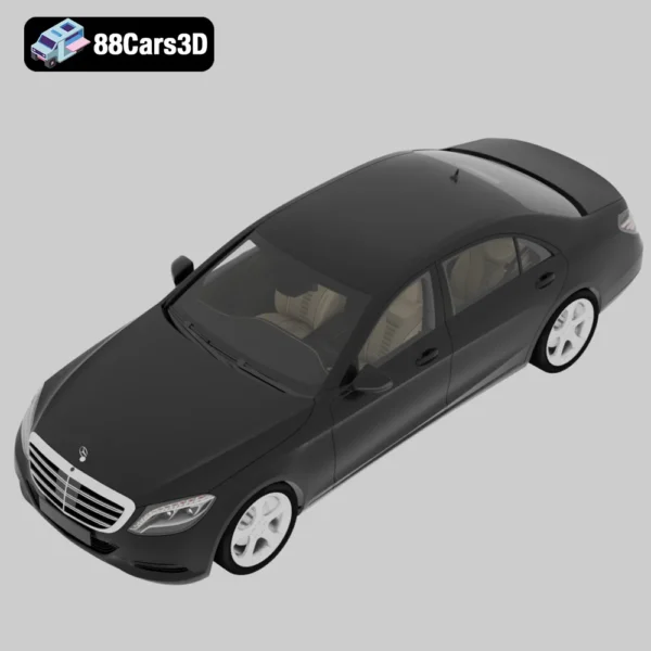Mercedes-Benz S Class LWB 2017 3D Model Luxury Long-Wheelbase Sedan