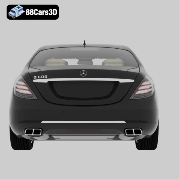 Mercedes-Benz S Class LWB 2017 3D Model Luxury Long-Wheelbase Sedan