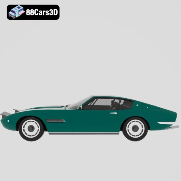 Maserati_Ghibli_coupe_1967-002 Maserati Ghibli Coupé 1967 3D Model Classic Italian Gran Turismo