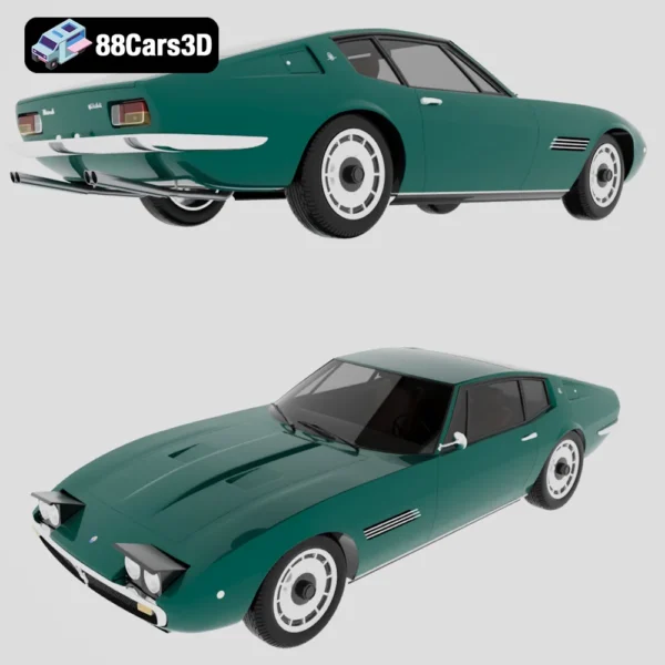 Maserati_Ghibli_coupe_1967-006 Maserati Ghibli Coupé 1967 3D Model Classic Italian Gran Turismo