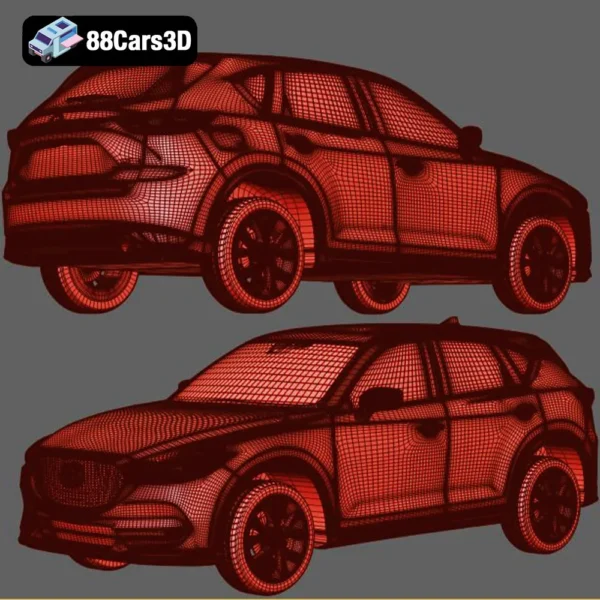 Mazda_CX-5_(Mk2)_2017-007 Mazda CX 5 Mk2 2017 3D Model Compact SUV with HQ Interior