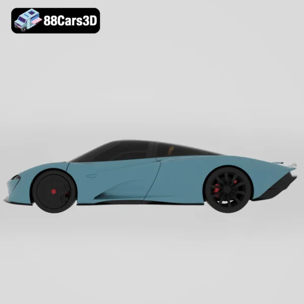 McLaren Speedtail 2019 3D Model Hyper GT Concept for Rendering