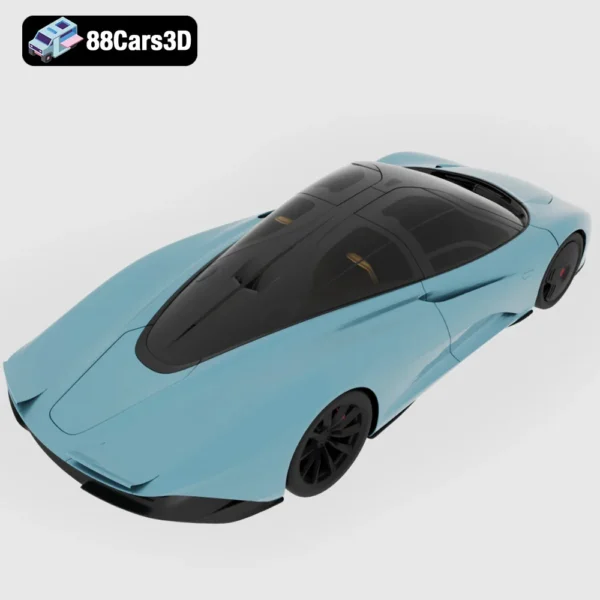 McLaren Speedtail 2019 3D Model Hyper GT Concept for Rendering