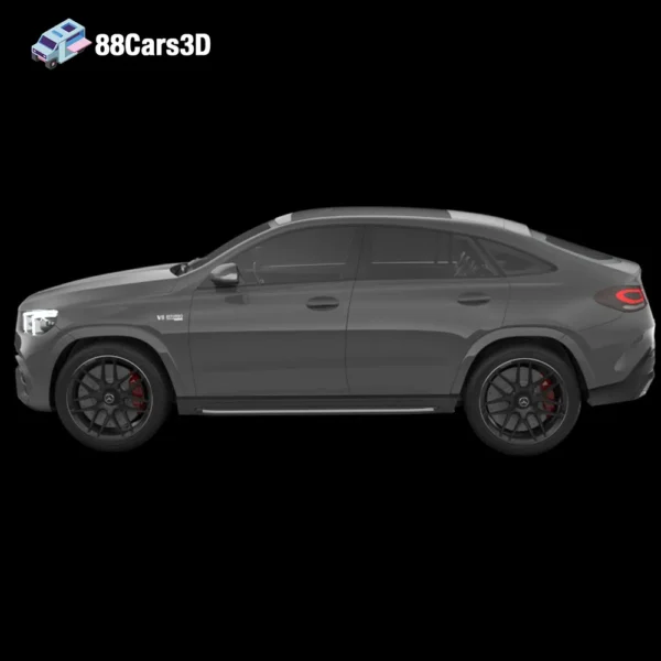 Mercedes Benz GLE 63 Coupe-003 Mercedes Benz GLE 63 Coupe 3D Model High Performance Luxury SUV
