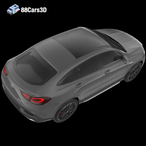 Mercedes Benz GLE 63 Coupe-004 Mercedes Benz GLE 63 Coupe 3D Model High Performance Luxury SUV