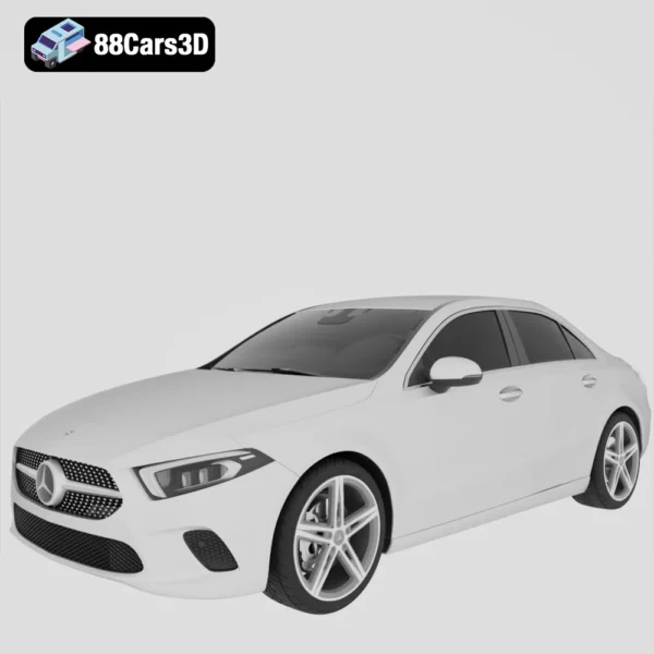 2011 Mercedes Benz A Class Black Edition 3D Model Compact Luxury Hatchback