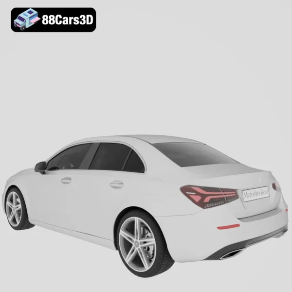 2011 Mercedes Benz A Class Black Edition 3D Model Compact Luxury Hatchback