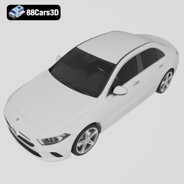 2011 Mercedes Benz A Class Black Edition 3D Model Compact Luxury Hatchback