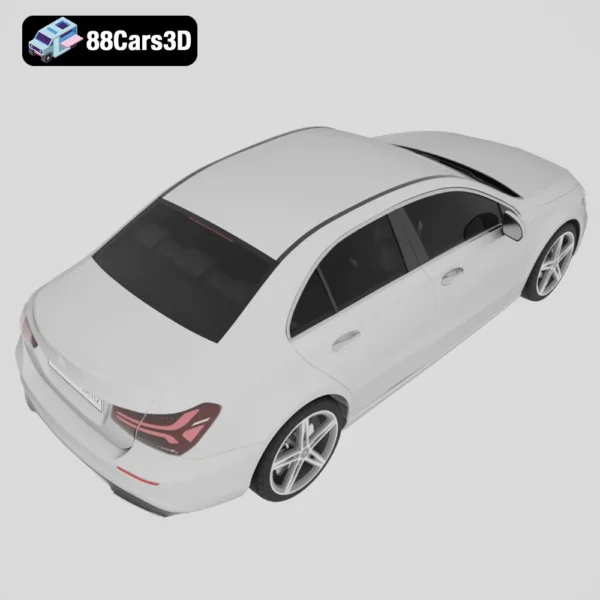 2011 Mercedes Benz A Class Black Edition 3D Model Compact Luxury Hatchback