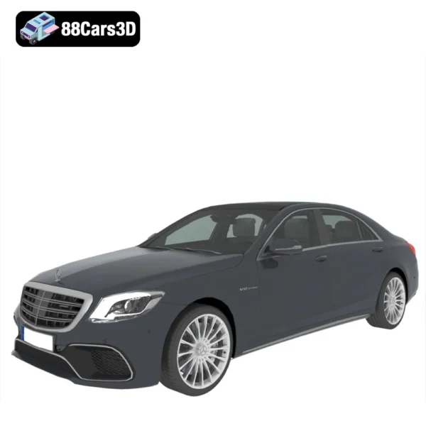 Mercedes Benz S Class AMG S65 2018 3D Model Luxury Performance Sedan