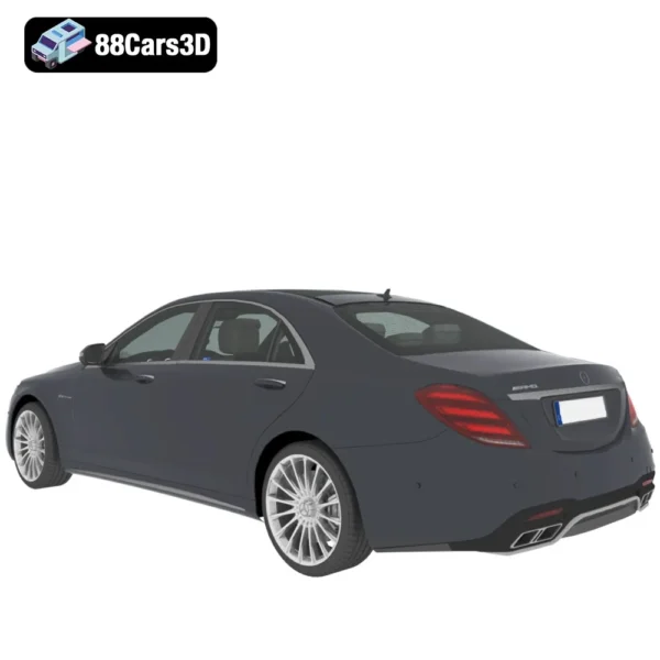 Mercedes Benz S Class AMG S65 2018 3D Model Luxury Performance Sedan