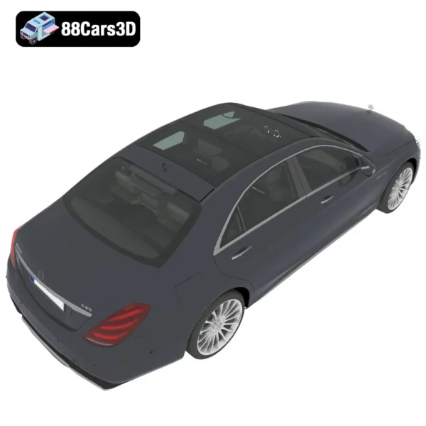 Mercedes Benz S Class AMG S65 2018 3D Model Luxury Performance Sedan