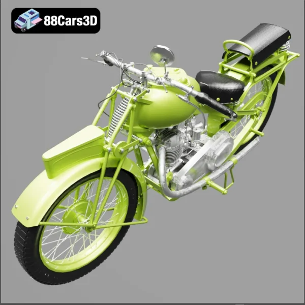 Motorcycle MGC 350cc 1930 3D Model Classic Vintage Motorcycle
