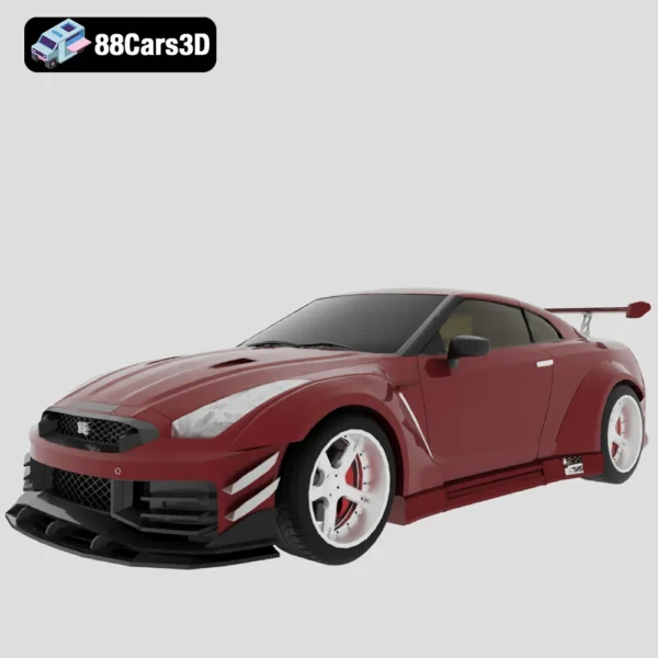Nissan GT-R R35 Nismo 3D Model High-Performance Sports Car