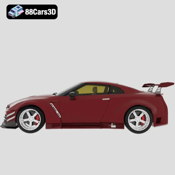 Nissan_GTR_R35_Nismo-002 Nissan GT-R R35 Nismo 3D Model High-Performance Sports Car