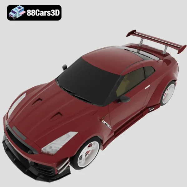 Nissan_GTR_R35_Nismo-004 Nissan GT-R R35 Nismo 3D Model High-Performance Sports Car