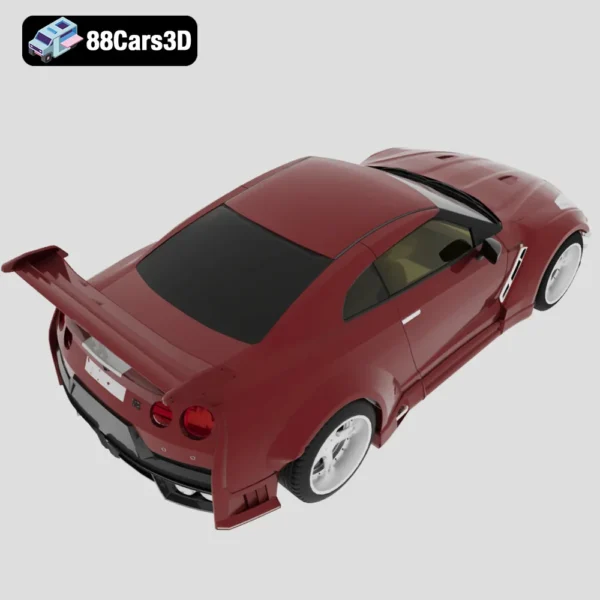 Nissan_GTR_R35_Nismo-005 Nissan GT-R R35 Nismo 3D Model High-Performance Sports Car
