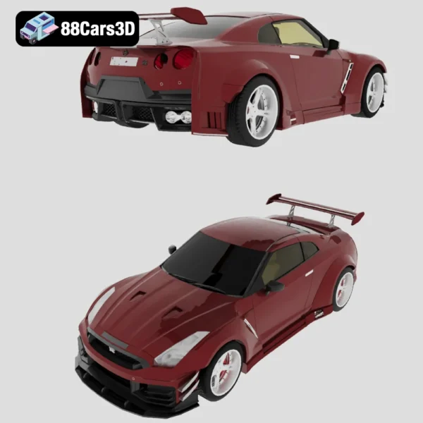 Nissan_GTR_R35_Nismo-006 Nissan GT-R R35 Nismo 3D Model High-Performance Sports Car