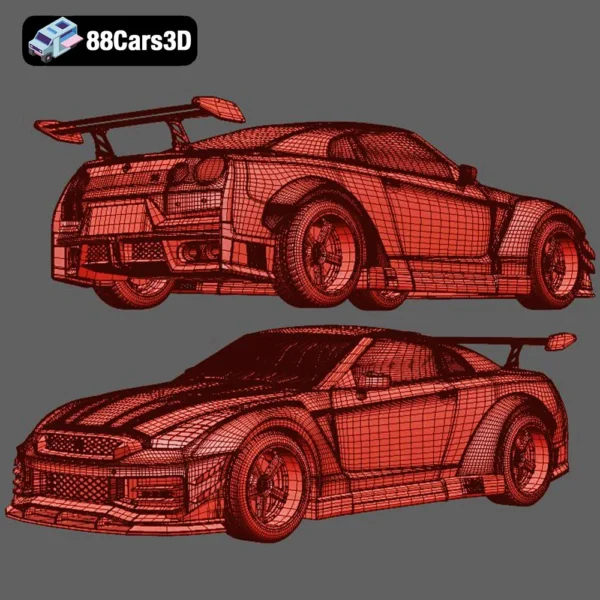 Nissan_GTR_R35_Nismo-007 Nissan GT-R R35 Nismo 3D Model High-Performance Sports Car