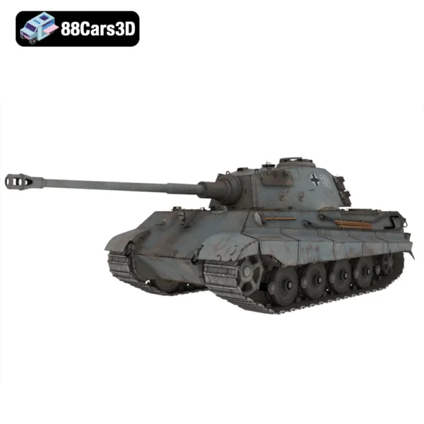 Panzerkampfwagen VI Ausf  B Tiger II 3D Model  WWII German Heavy Tank