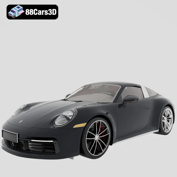 Porsche 911 Targa 4S 2021 3D Model Iconic Luxury Sports Car