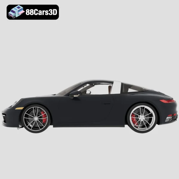 Porsche 911 Targa 4S 2021 3D Model Iconic Luxury Sports Car