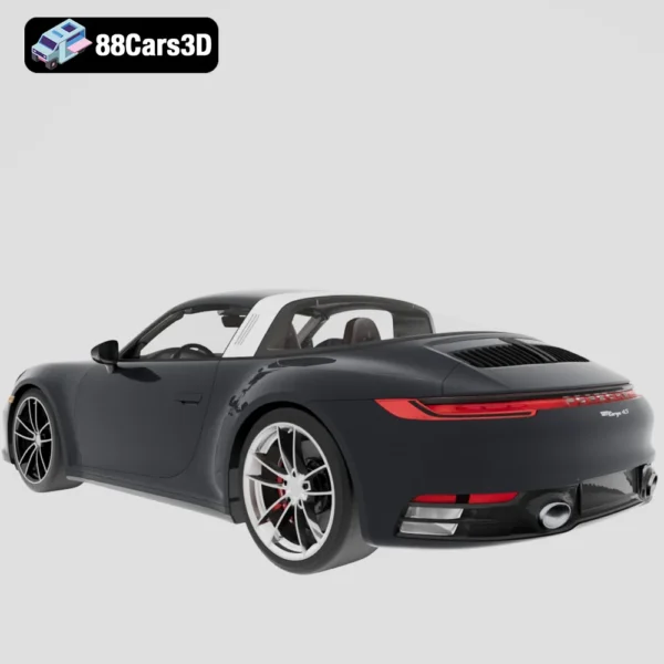 Porsche 911 Targa 4S 2021 3D Model Iconic Luxury Sports Car