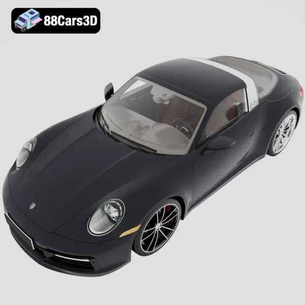 Porsche 911 Targa 4S 2021 3D Model Iconic Luxury Sports Car