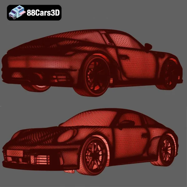 Porsche 911 Targa 4S 2021 3D Model Iconic Luxury Sports Car