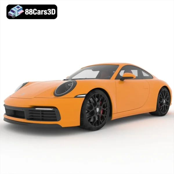 Porsche 911 Carrera SV 3D Model Performance Sports Car for Rendering
